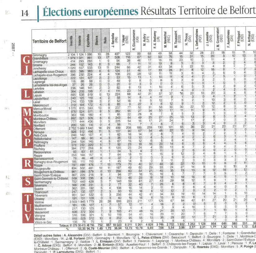 election europeennes